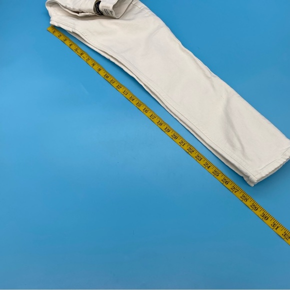 Citizens Of Humanity Distressed Racer White Jeans Size 25 - Picture 10 of 11